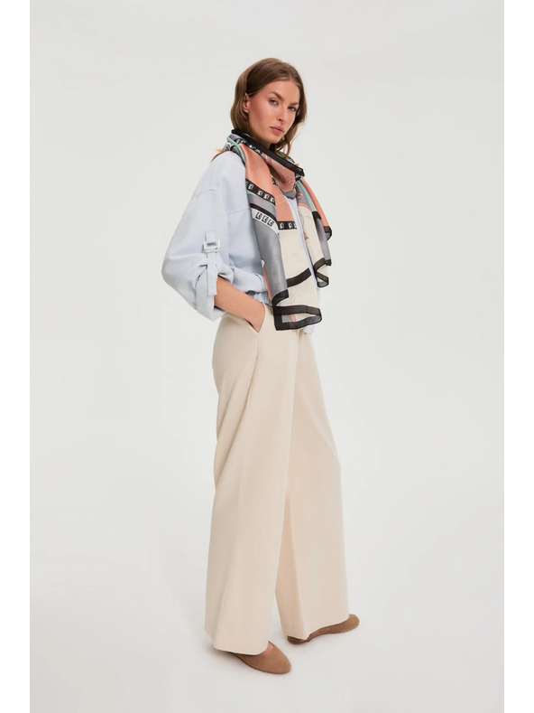 Moodo Vzorovaný šál mätový Moodo