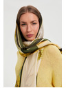 Moodo Šál s kvetinovým vzorom khaki Moodo