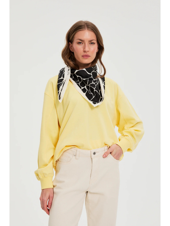 Moodo Vzorovaný šatka čierna Moodo