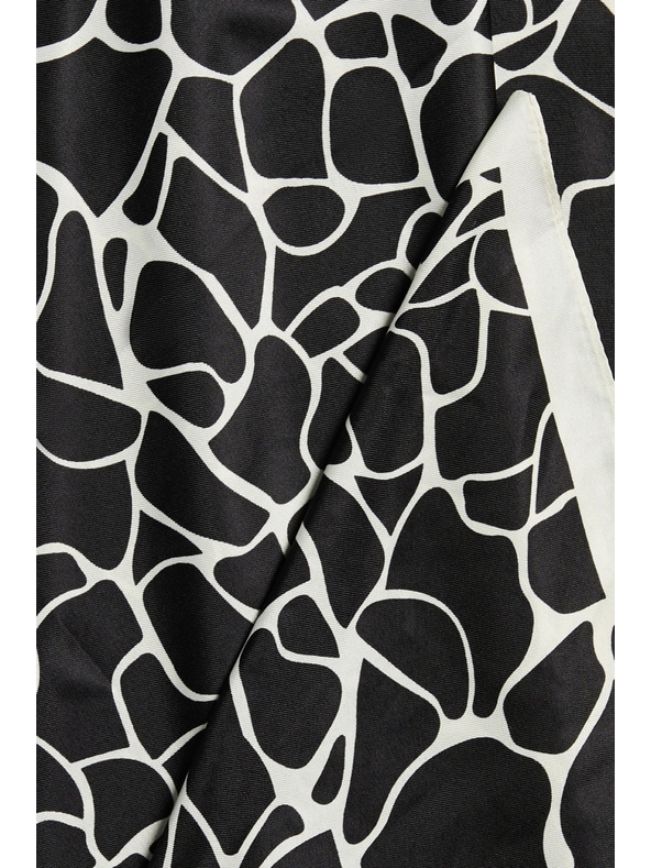 Moodo Vzorovaný šatka čierna Moodo