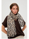 Moodo Šál so zvieracím vzorom béžový Moodo