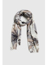 Moodo Šál s kvetmi sivý Moodo