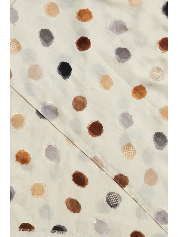 Moodo Šála s bodkami béžová Moodo