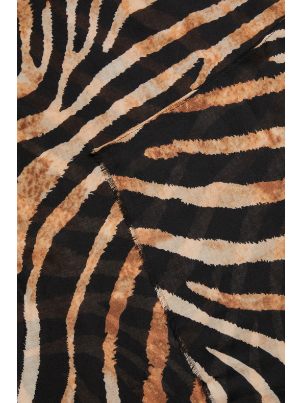 Moodo Šál so zvieracím vzorom čierny Moodo