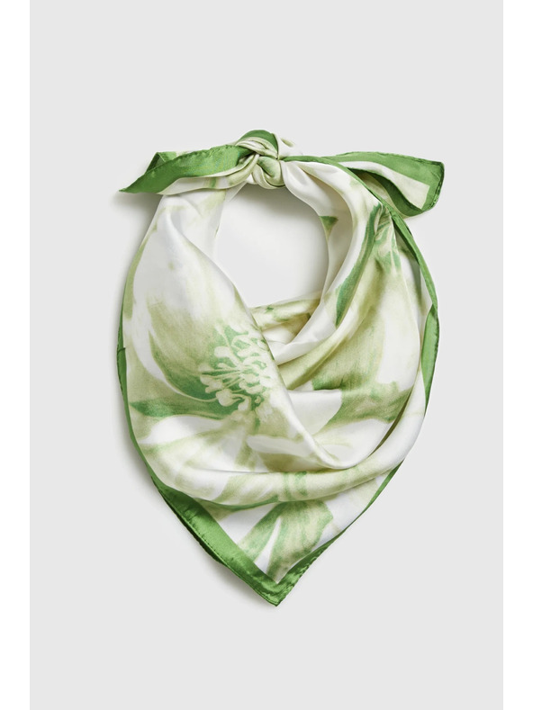 Moodo Vzorovaná šatka zelená Moodo