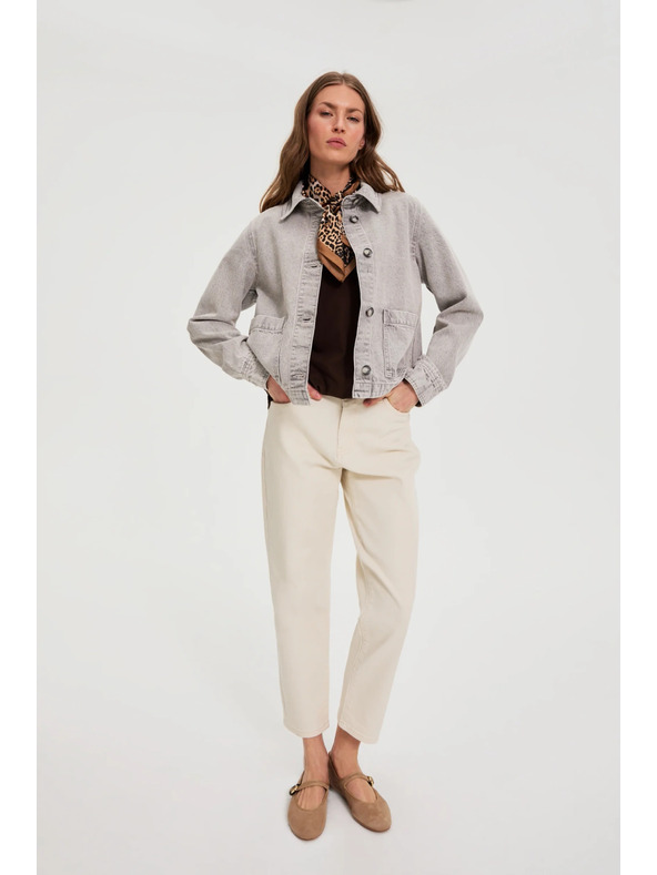 Moodo Šatka s leopardím vzorom hnedá Moodo