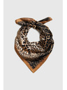 Moodo Šatka s leopardím vzorom hnedá Moodo