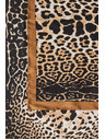 Moodo Šatka s leopardím vzorom hnedá Moodo