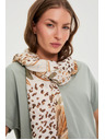 Moodo Vzorovaný šál béžový Moodo