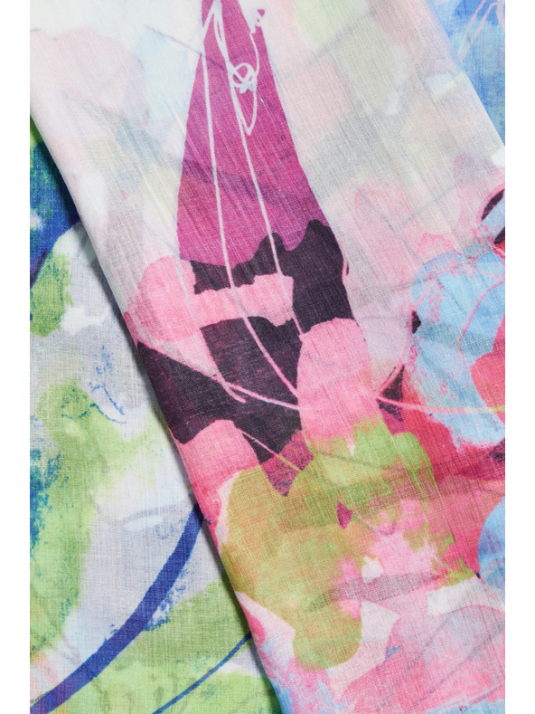 Moodo Vzorkovaný šál modrý Moodo