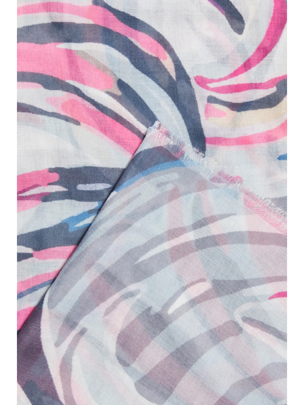 Moodo Vzorovaný šál fuchsiový Moodo