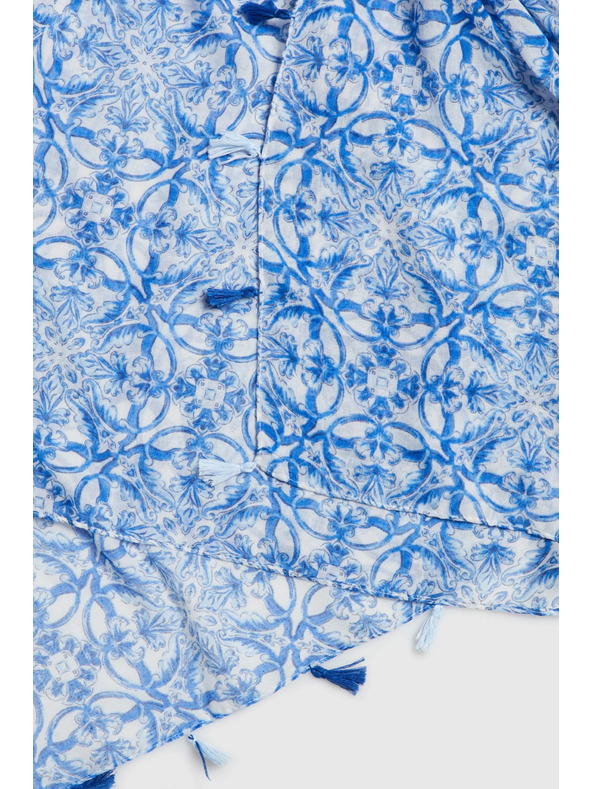 Moodo Šál so strapcami svetlomodrý Moodo