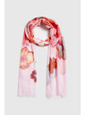 Moodo Šál s kvetmi ružový Moodo