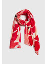 Moodo Šál s kvetinovým vzorom červený Moodo