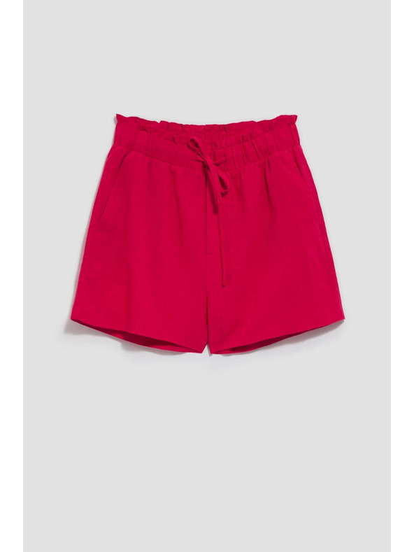 Moodo Jahodové ľanené šortky Moodo