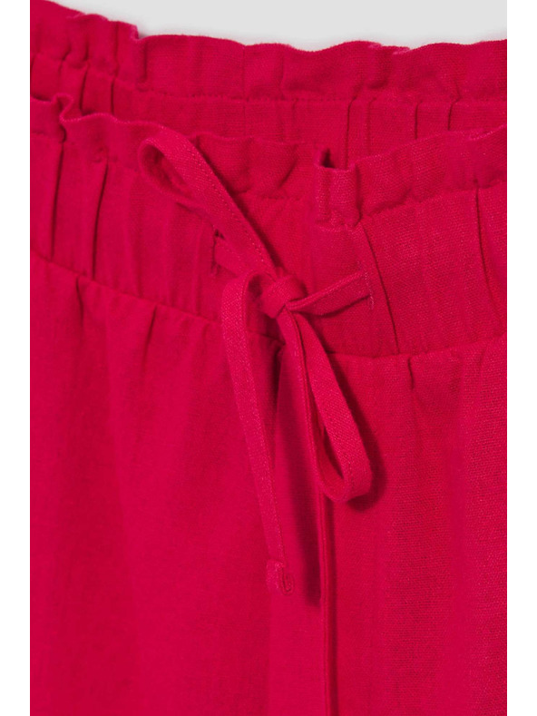 Moodo Jahodové ľanené šortky Moodo