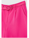 Moodo Fuchsiové šortky s páskom Moodo