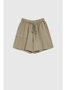 Moodo Voľné olivové šortky Moodo