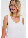 Moodo Biely bavlnený top Moodo