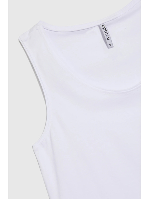 Moodo Biely bavlnený top Moodo