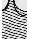 Moodo Top v pruhoch bielo-čierny Moodo