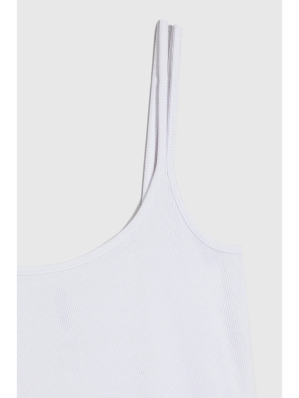 Moodo Bavlnený top biely Moodo