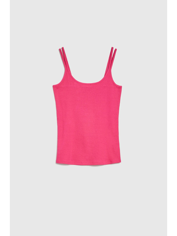 Moodo Bavlnený top fuchsiový Moodo