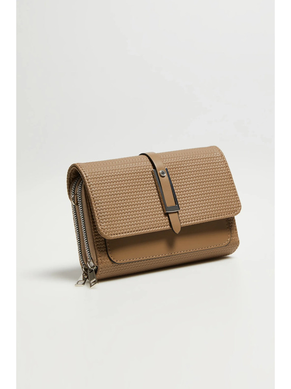 Moodo Béžová taška so zipsom Moodo