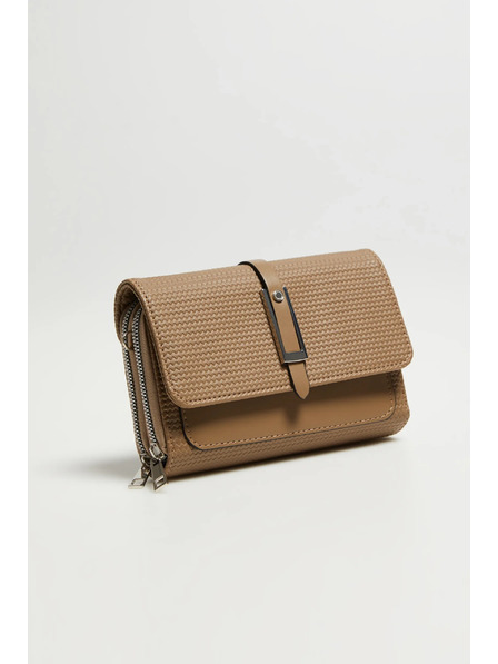 Moodo Béžová taška so zipsom Moodo