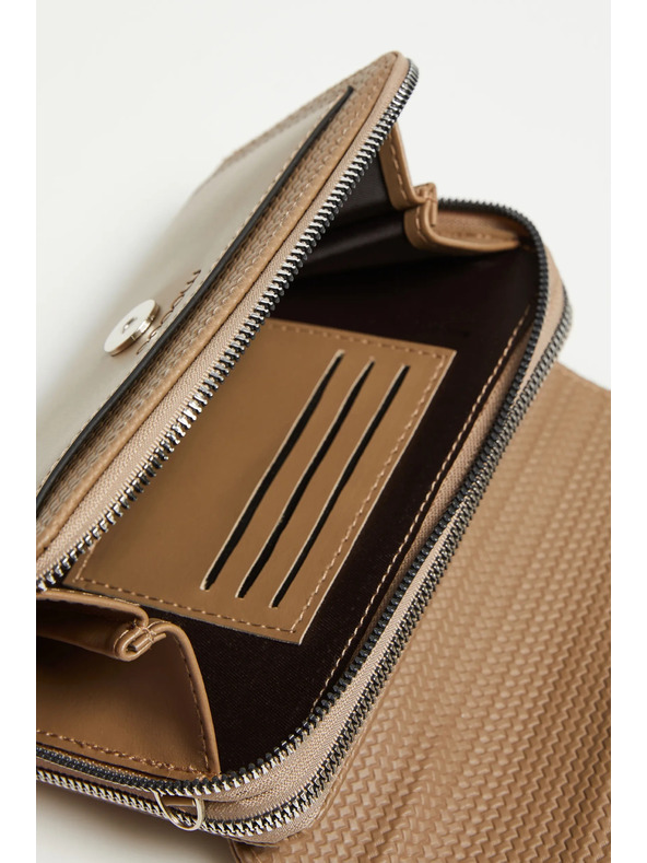 Moodo Béžová taška so zipsom Moodo
