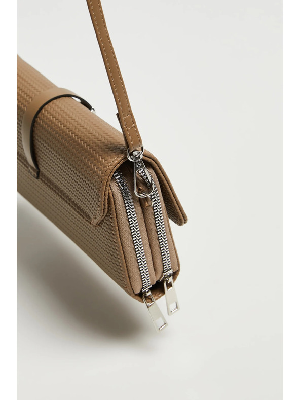 Moodo Béžová taška so zipsom Moodo