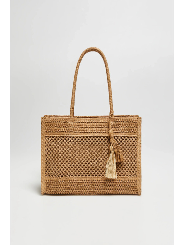 Moodo Béžová plážová taška Moodo