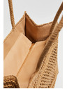 Moodo Béžová plážová taška Moodo