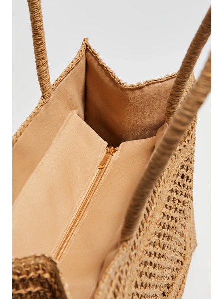 Moodo Béžová plážová taška Moodo