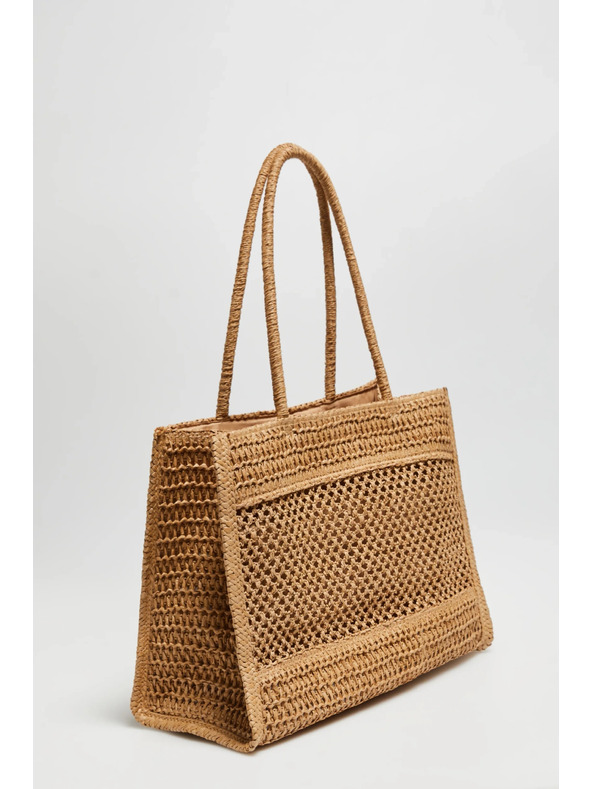 Moodo Béžová plážová taška Moodo