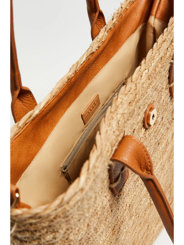 Moodo Béžový košíkový vak Moodo