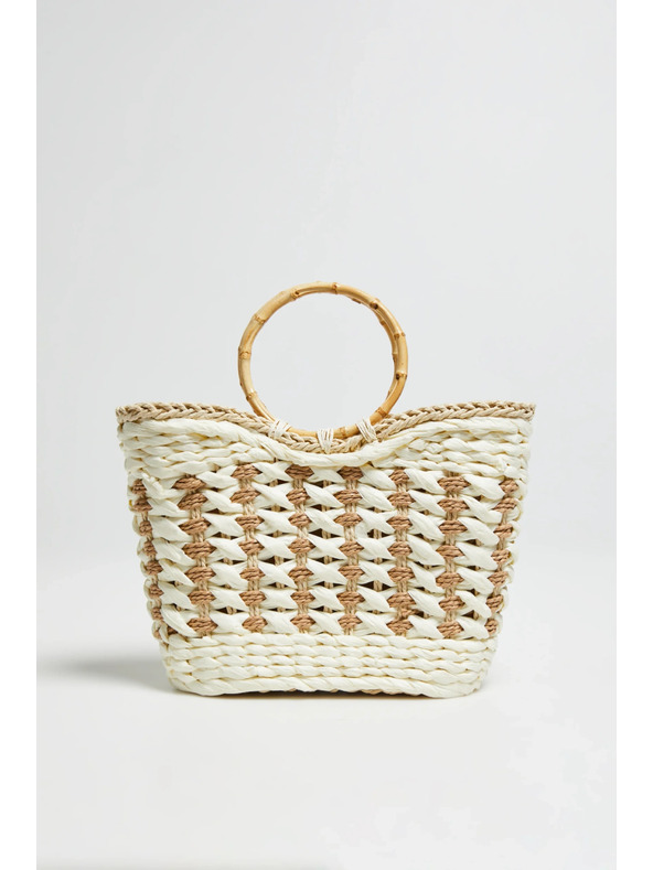 Moodo Biela košíková taška Moodo