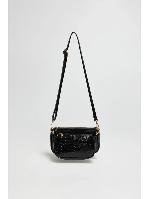 Moodo Dvojitá kabelka čierna Moodo