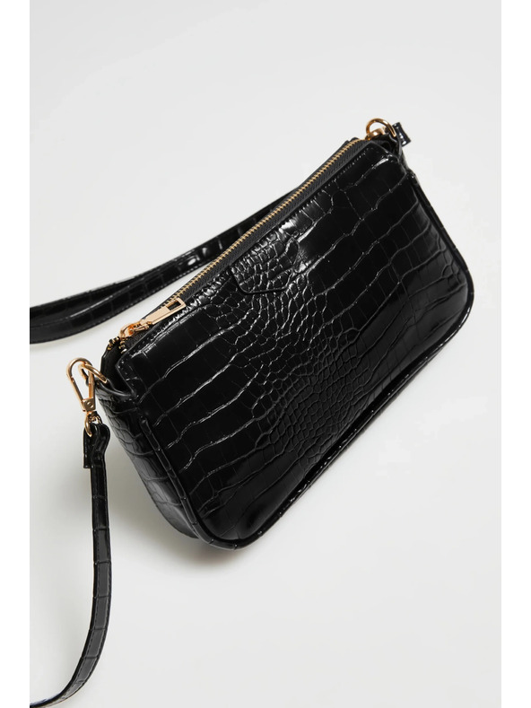 Moodo Dvojitá kabelka čierna Moodo