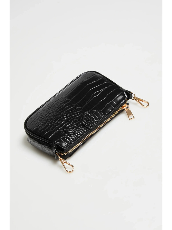 Moodo Dvojitá kabelka čierna Moodo