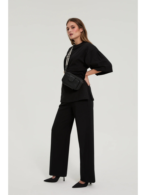 Moodo Čierna taška na širokom páse Moodo