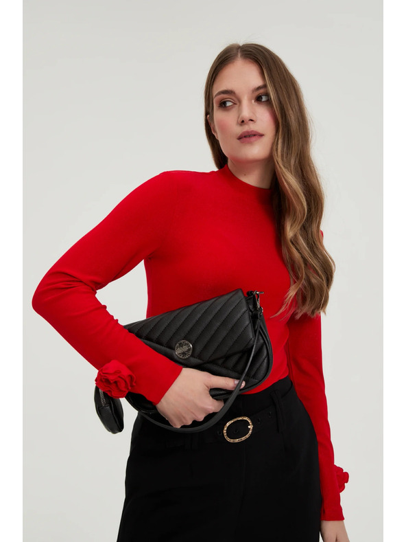 Moodo Čierna taška s dvojitou rukoväťou Moodo