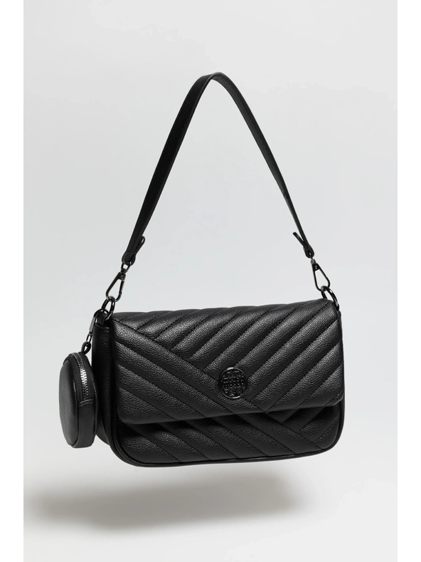 Moodo Čierna taška s dvojitou rukoväťou Moodo