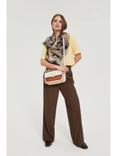 Moodo Béžová taška s dlhým popruhom Moodo