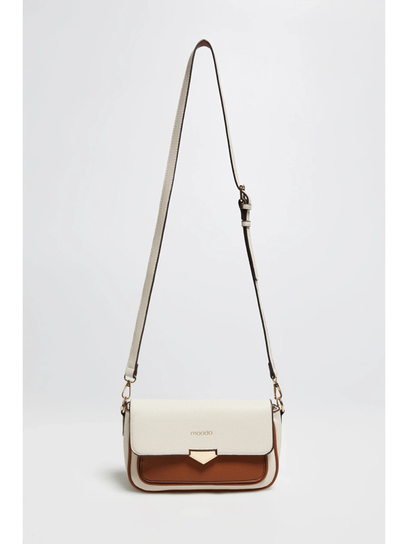 Moodo Béžová taška s dlhým popruhom Moodo