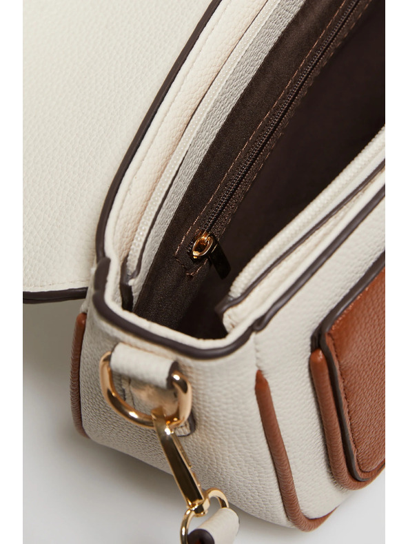 Moodo Béžová taška s dlhým popruhom Moodo