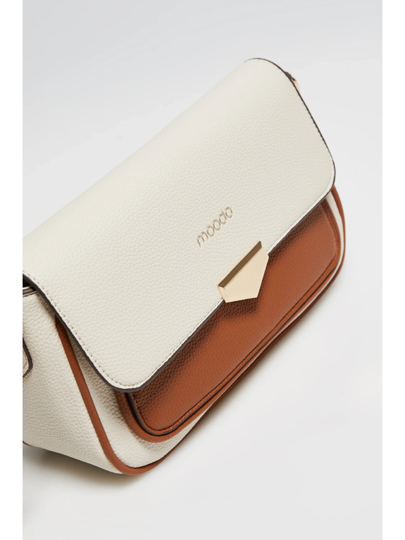 Moodo Béžová taška s dlhým popruhom Moodo