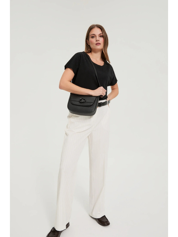 Moodo Malá čierna kabelka cez rameno Moodo