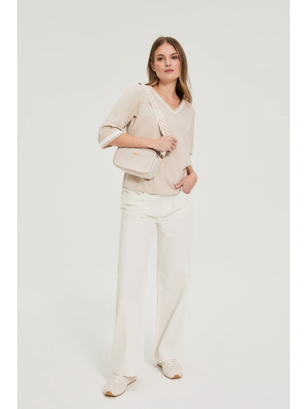 Moodo Béžová crossbody kabelka Moodo