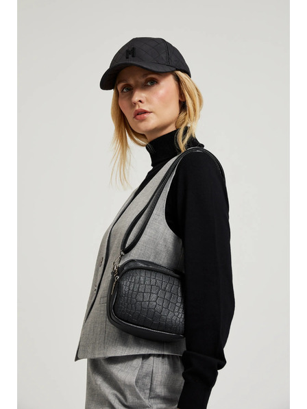 Moodo Malá čierna kabelka z ekokože Moodo